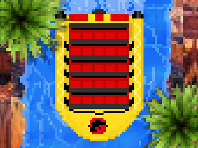 Jurassic Park River Adventure Pixel dinosaur islands of adventure jurassic jurassic park jurassic world pixel pixel art raft river theme park universal studios