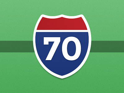 Highway 70 70 badge colorado green highway highway sign i 70 map numbers road sign simple
