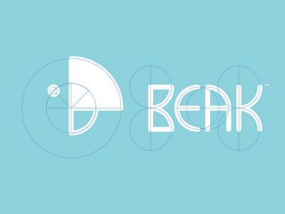 Beak Logo - Circle Grid X-Ray beak bird brand branding circle design grid icon logo parrot