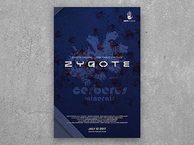 Zygote poster – Oats Studios & Neill Blomkamp blue cerberus handprints movie poster neill blomkamp oats studios poster sci fi zygote