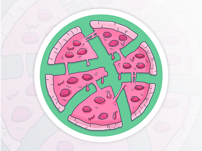 Dribbble Sticker Mule Sticker - Green Alt