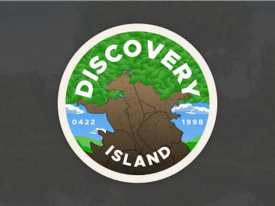 Animal Kingdom Badge – Discovery Island badge badge hunting chimp disney disney animal kingdom 20 earth day giraffe lion rhino tree tree of life walt disney world