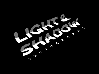 Light & Shadow Photography Branding black black and white brand light logo noir noire photography shadow typography white
