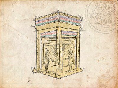 Young Archaeologist and Explorer Society - Shrine Sketch