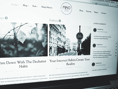 Miao － Fashion Blog & Magazine WordPress Theme blogging elegant magazine theme wordpress wp
