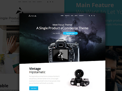 Focux - Single Product WooCommerce WordPress Theme ecommerce theme web design woocommerce wordpress
