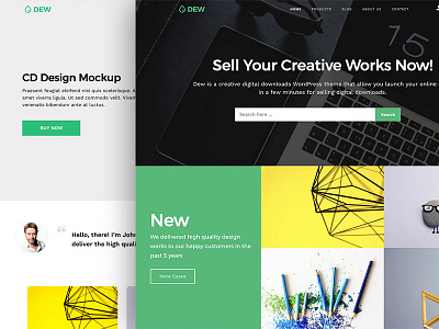 Dew WordPress Theme