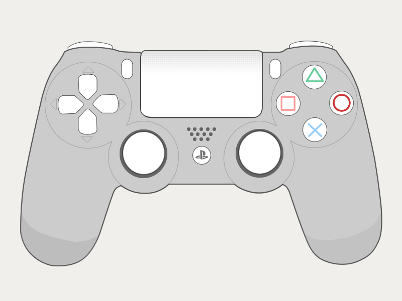 PS4 controller by Anna Debenham on Dribbble