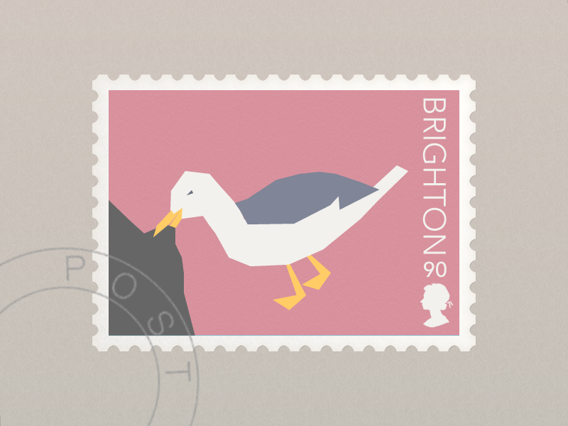 Brighton Stamp by Anna Debenham on Dribbble