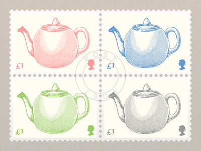 Teapot Stamp stamp
