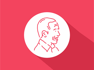 Jokowi Avatar avatar character face flat flat design head icon indonesia jakarta jokowi line line art man monoline outline president profile tattoo ui design ux design