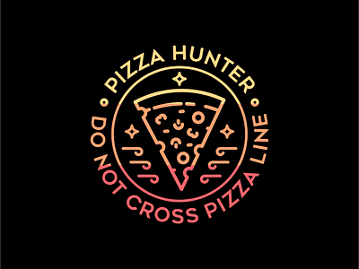 Pizza Line bread burger cafe delicious drink fast food food healthy hunter italian italy junk food line line art monoline outline pepperoni pizza restaurant tattoo