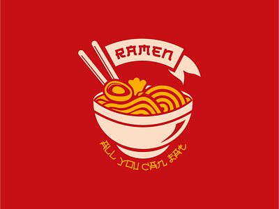 Ramen bowl chinese delicious drink egg fast food food japanese junk food line line art monoline noodle outline ramen ramen noodle red restaurant soup spicy