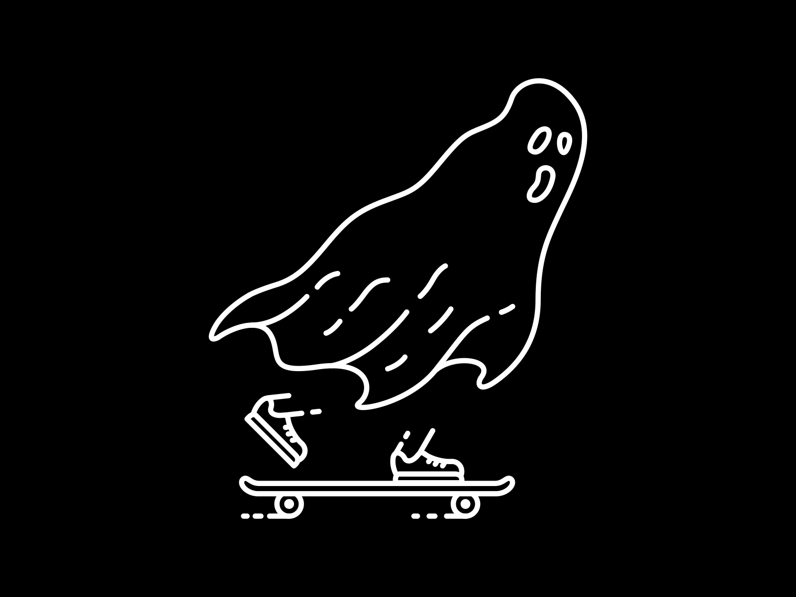 Ghost Skater by VEKTORKITA on Dribbble