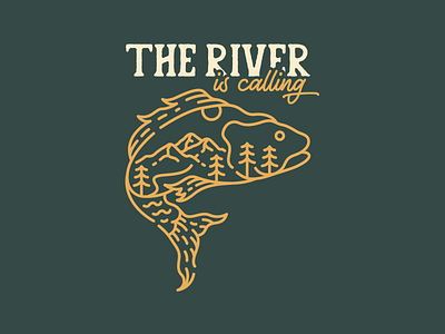 The River Is Calling adventure animal animals camping fish fisherman fishing hiking landscape monoline mountain national park nature ocean outdoors predator river sea wild wildlife