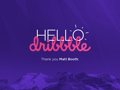 Hello Dribbble! boov debut dribbble first shot hello dribbble typography