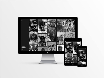 Paintings & Drawings Home Page design ui webdesign
