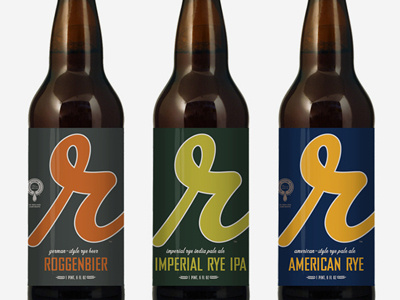 reubens final beer label minimal typography