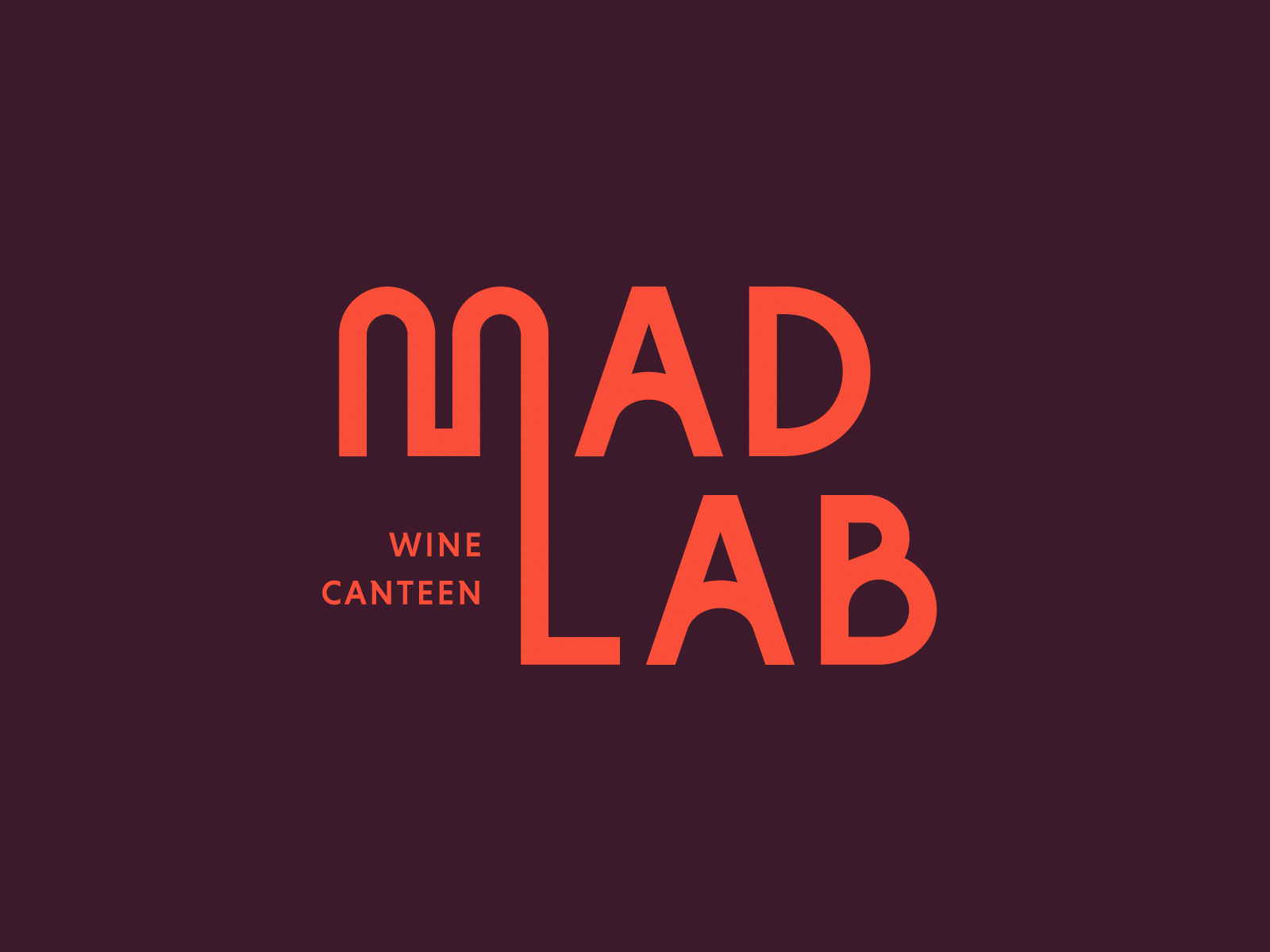 MadLab animation branding canteen custom type madlab self pour wine