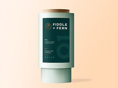 Fiddle + Fern Packaging bath salts beauty fiddle and fern label packaging