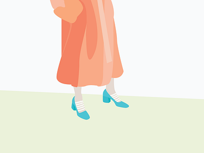 Coat coat fashion flat illustration shoes