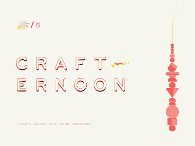 Crafternoon crafts invite