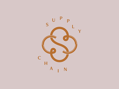 SupplyChain boutique brooch cascading type chain jewelry shop logo monogram texture
