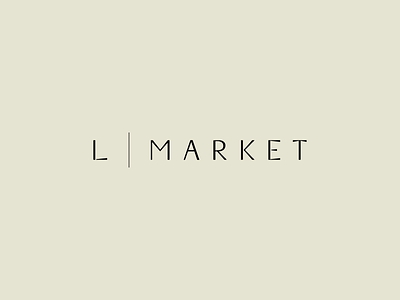 LMarket boutique branding custom type identity interior design logo shop