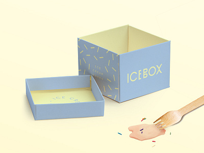 Icebox Mockup box branding cakes ice cream mockups packaging