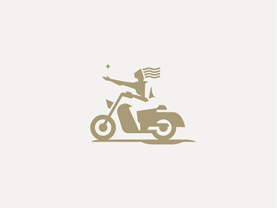 Blackbird & Raven Icon custom type female icon illustration lady logo motorbike motorcycle riding vector
