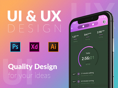UI Design App Dashboard app app design iphone ui design ux flow