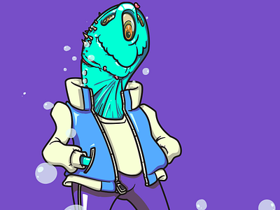 Social Alien alien colorful concept illustration vector