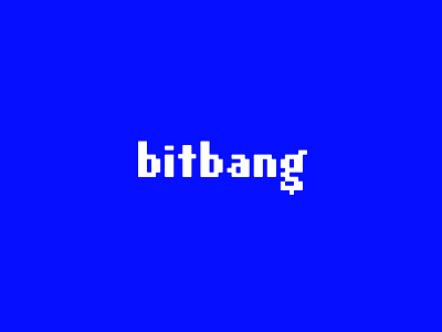 8bit logo 8bit blue brand branding design logo logotype typography vintage
