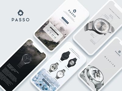 Landing Page Passo Watch brand branding design landing page passo swiss watch web