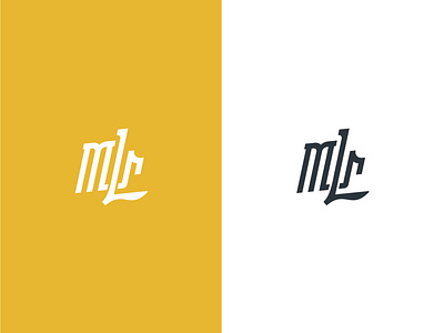 MrL Monogram brand branding design illustrator logo mark monogram typography