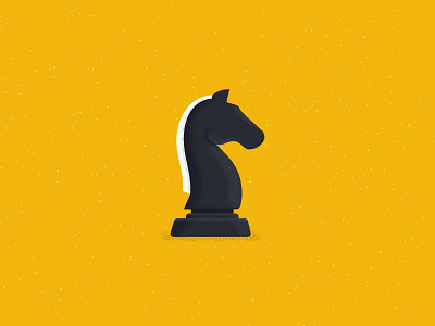 Shader brush chess design horse illustration illustrator shader vector yellow