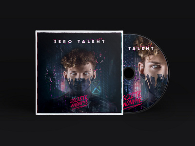Zero Talent EP cover cd design cover esoteric futur neon record