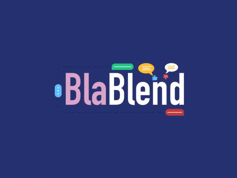 L'blend - Blablend 2d after effects animation blabla blablacar design discuss discussion illustration loop message messanger motion motion design transition