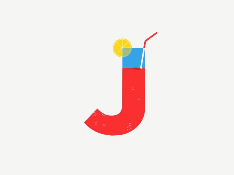 Letter J - 36 Days Of Type 2d 36days 36daysoftype abstract after effects animation fake 3d glass minimal morphing motion motion design motion graphics straw transition type