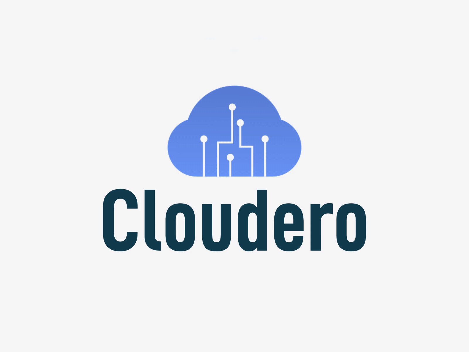 Cloudero - Logo Animation 2d animation animated logo animation cloud creative design designer logo animation management minimal mograph morphing motion design server studio