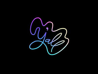 Y'all - Logo Animation agency logo animated logo animation fun handwriting inclusive inclusivity lettering logo animation logo motion logo reveal minimal motion graphics rebrand rebranding animation seamless smooth transition write on