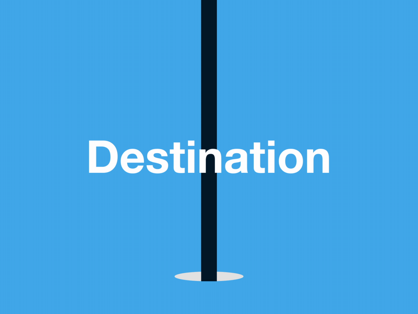 Direction Determines Direction - Quote 2d after effects animation arrow design destination determination direction discipline golf hole illustration kinetic meaningful minimal motion motion design motion graphics motivation quote simple