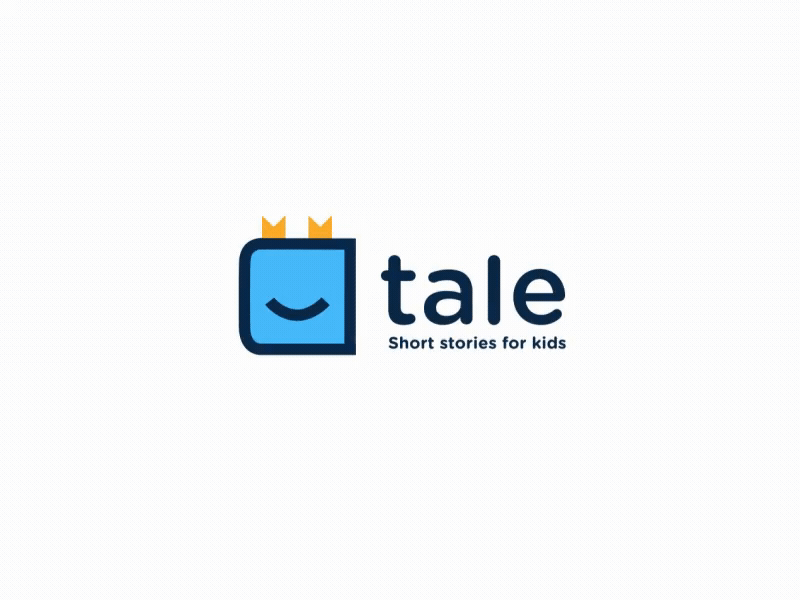 Logo animation for Tale ! 2d after effects animation book gif logo logo animation loop motion page page flip