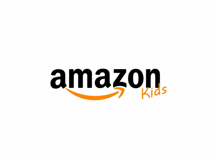 Amazon kids logo animation 2d after effects amazon animation logo logo animation loop motion motion design motion graphics