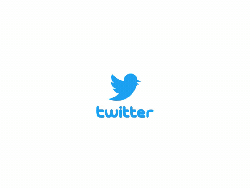 Twitter Logo animation 2d after effects animation bird gif logo logo animation motion motion design motion graphics twitter twitter icon twitter logo