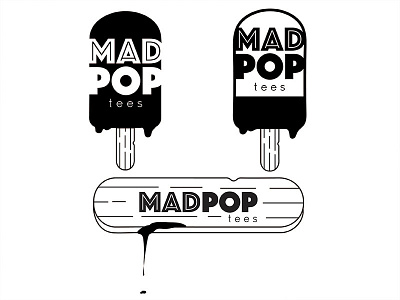 Mad Pop Tees brand branding logo pop popsicle