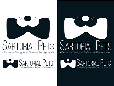 Sartorial Pets Logo animals brand branding clothing logo pets