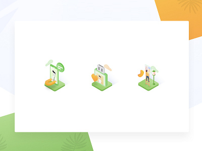 2.5d icons 2.5d green icon icons isometric markteing