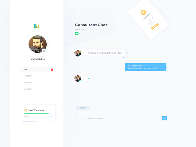 Chat Dashboard chat dashboard dashboard ui user experience ux flow webdesign