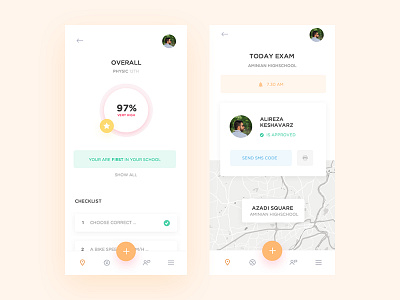 Exam Application app design application dashboard exam ui ui ux design